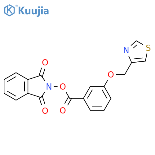 1,3-dioxo-2,3-dihydro-1H-isoindol-2-yl 3-[(1,3-thiazol-4-yl)methoxy]benzoate structure
