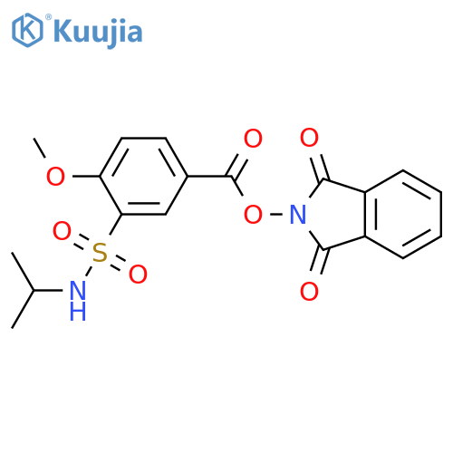 1,3-dioxo-2,3-dihydro-1H-isoindol-2-yl 4-methoxy-3-[(propan-2-yl)sulfamoyl]benzoate structure