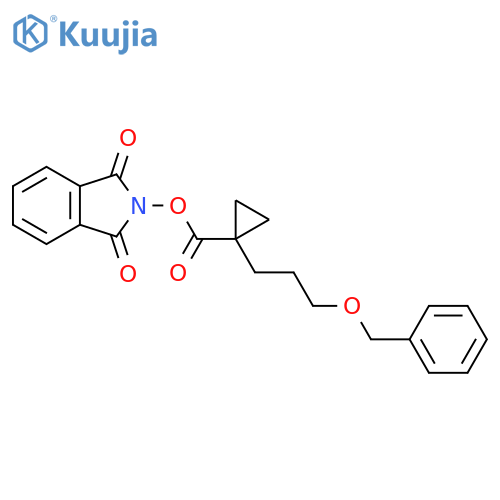 1,3-dioxo-2,3-dihydro-1H-isoindol-2-yl 1-[3-(benzyloxy)propyl]cyclopropane-1-carboxylate structure