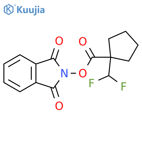 1,3-dioxo-2,3-dihydro-1H-isoindol-2-yl 1-(difluoromethyl)cyclopentane-1-carboxylate structure