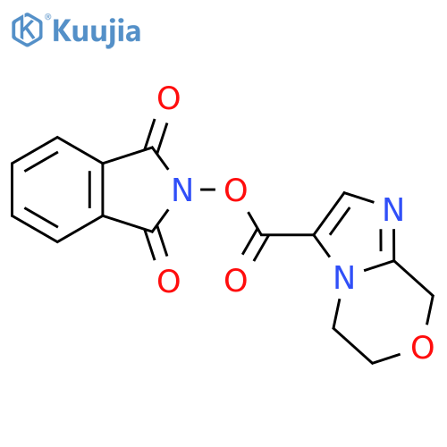 1,3-dioxo-2,3-dihydro-1H-isoindol-2-yl 5H,6H,8H-imidazo[2,1-c][1,4]oxazine-3-carboxylate structure