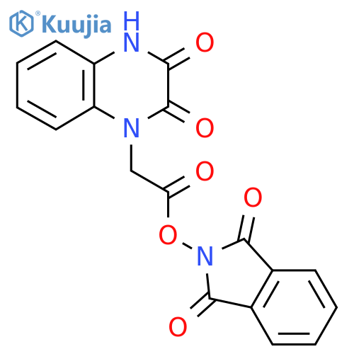 1,3-dioxo-2,3-dihydro-1H-isoindol-2-yl 2-(2,3-dioxo-1,2,3,4-tetrahydroquinoxalin-1-yl)acetate structure