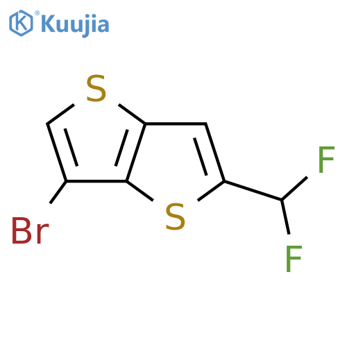 3-Bromo-5-(difluoromethyl)thieno[3,2-b]thiophene structure