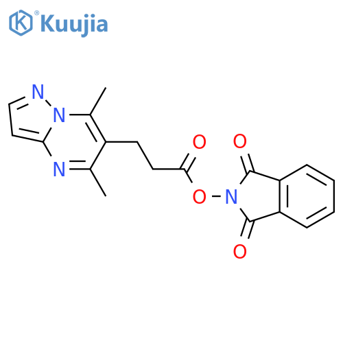 1,3-dioxo-2,3-dihydro-1H-isoindol-2-yl 3-{5,7-dimethylpyrazolo[1,5-a]pyrimidin-6-yl}propanoate structure