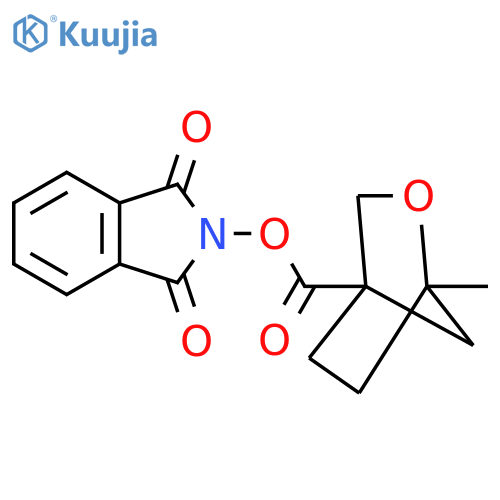 1,3-dioxo-2,3-dihydro-1H-isoindol-2-yl 1-methyl-2-oxabicyclo[2.2.1]heptane-4-carboxylate structure