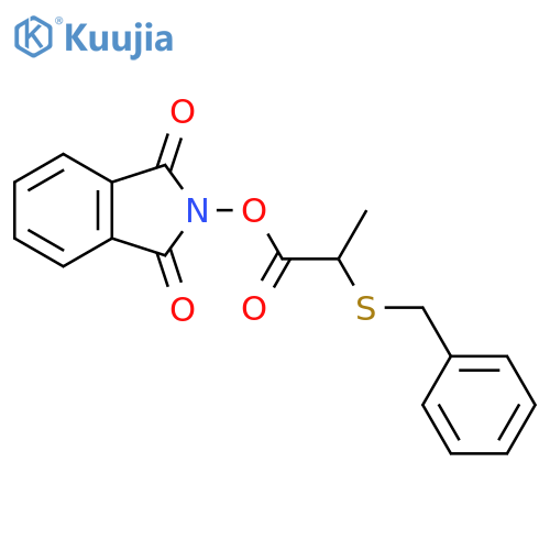 1,3-dioxo-2,3-dihydro-1H-isoindol-2-yl 2-(benzylsulfanyl)propanoate structure