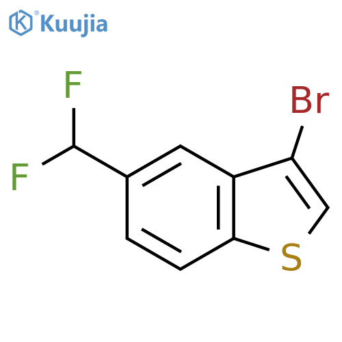 3-Bromo-5-(difluoromethyl)-1-benzothiophene structure