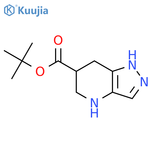 t-Butyl 4,5,6,7-tetrahydropyrazolo-[4,3-b]pyridine-6-carboxylate structure