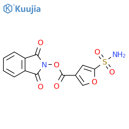 1,3-dioxo-2,3-dihydro-1H-isoindol-2-yl 5-sulfamoylfuran-3-carboxylate structure