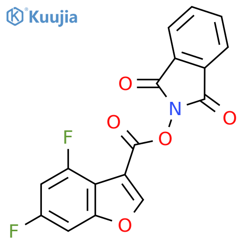 1,3-dioxo-2,3-dihydro-1H-isoindol-2-yl 4,6-difluoro-1-benzofuran-3-carboxylate structure