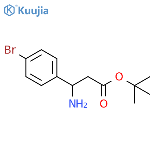 Tert-butyl 3-amino-3-(4-bromophenyl)propanoate structure