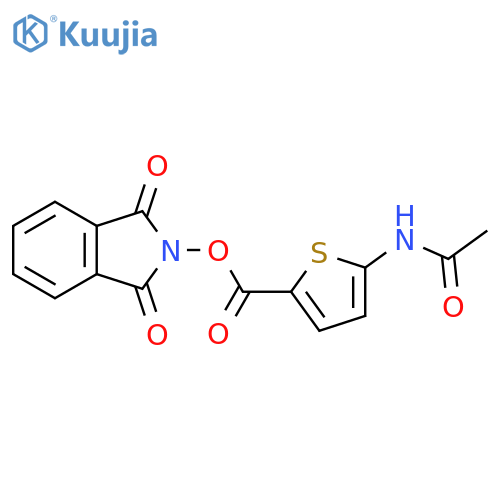 1,3-dioxo-2,3-dihydro-1H-isoindol-2-yl 5-acetamidothiophene-2-carboxylate structure