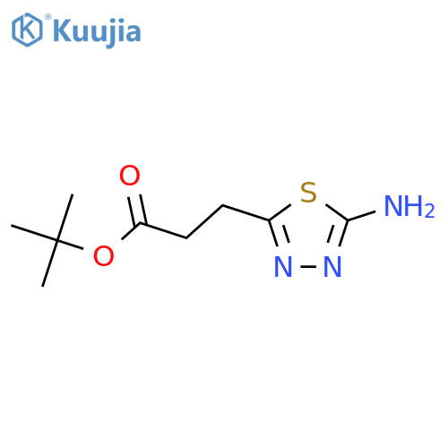Tert-butyl 3-(5-amino-1,3,4-thiadiazol-2-yl)propanoate structure