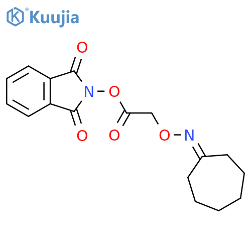 1,3-dioxo-2,3-dihydro-1H-isoindol-2-yl 2-[(cycloheptylideneamino)oxy]acetate structure
