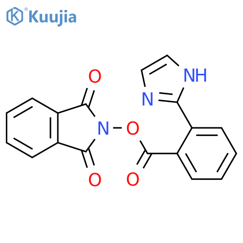 1,3-dioxo-2,3-dihydro-1H-isoindol-2-yl 2-(1H-imidazol-2-yl)benzoate structure
