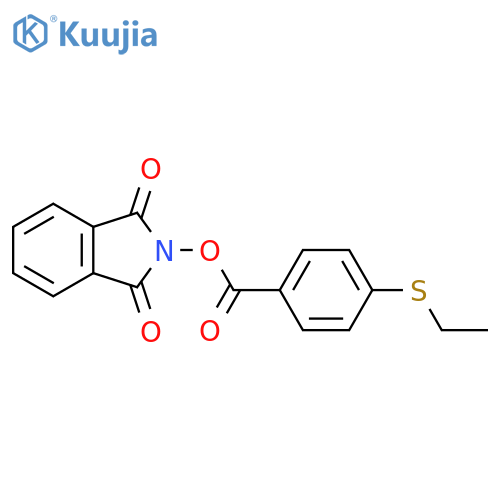 1,3-dioxo-2,3-dihydro-1H-isoindol-2-yl 4-(ethylsulfanyl)benzoate structure