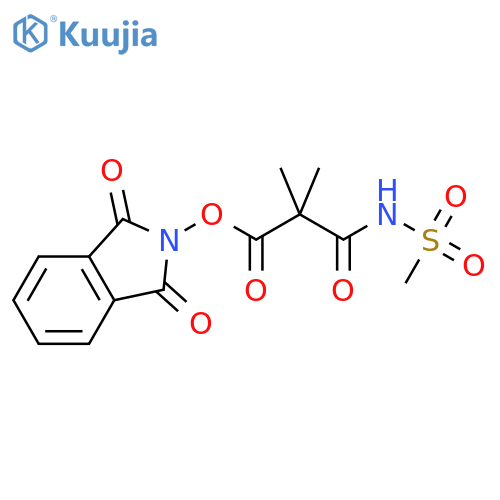 1,3-dioxo-2,3-dihydro-1H-isoindol-2-yl 2-(methanesulfonylcarbamoyl)-2,2-dimethylacetate structure