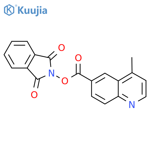 1,3-dioxo-2,3-dihydro-1H-isoindol-2-yl 4-methylquinoline-6-carboxylate structure