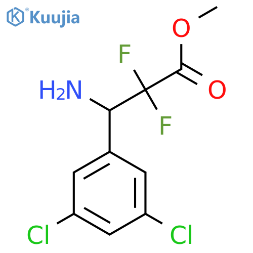 methyl 3-amino-3-(3,5-dichlorophenyl)-2,2-difluoropropanoate structure