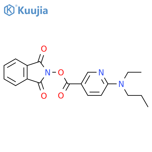 1,3-dioxo-2,3-dihydro-1H-isoindol-2-yl 6-[ethyl(propyl)amino]pyridine-3-carboxylate structure