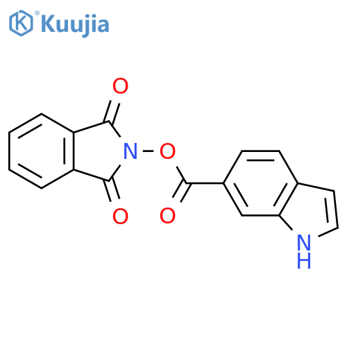 1,3-dioxo-2,3-dihydro-1H-isoindol-2-yl 1H-indole-6-carboxylate structure