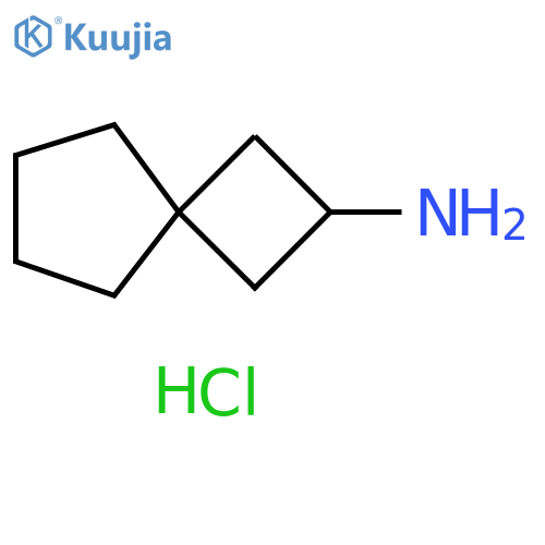 Spiro[3.4]octan-2-amine, hydrochloride (1:1) structure