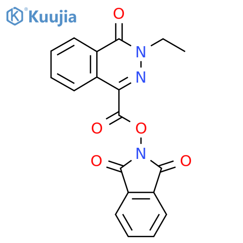 1,3-dioxo-2,3-dihydro-1H-isoindol-2-yl 3-ethyl-4-oxo-3,4-dihydrophthalazine-1-carboxylate structure