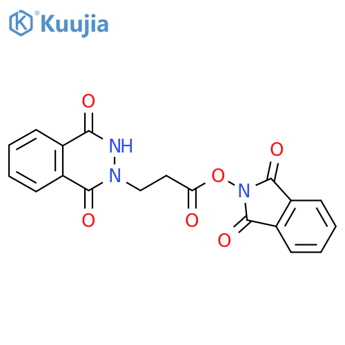 1,3-dioxo-2,3-dihydro-1H-isoindol-2-yl 3-(1,4-dioxo-1,2,3,4-tetrahydrophthalazin-2-yl)propanoate structure