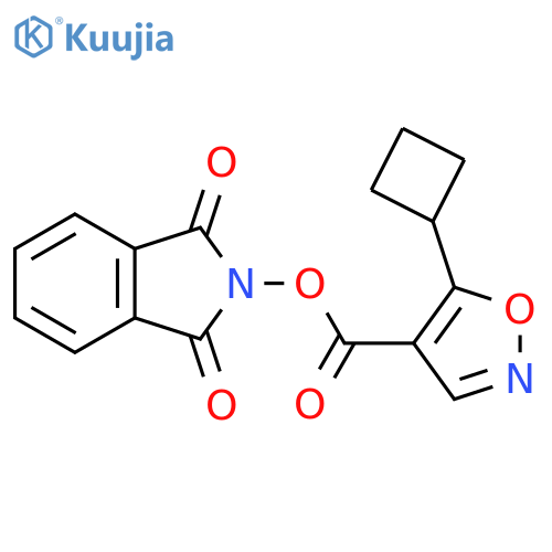 1,3-dioxo-2,3-dihydro-1H-isoindol-2-yl 5-cyclobutyl-1,2-oxazole-4-carboxylate structure