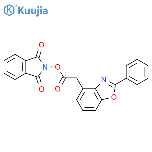 1,3-dioxo-2,3-dihydro-1H-isoindol-2-yl 2-(2-phenyl-1,3-benzoxazol-4-yl)acetate structure