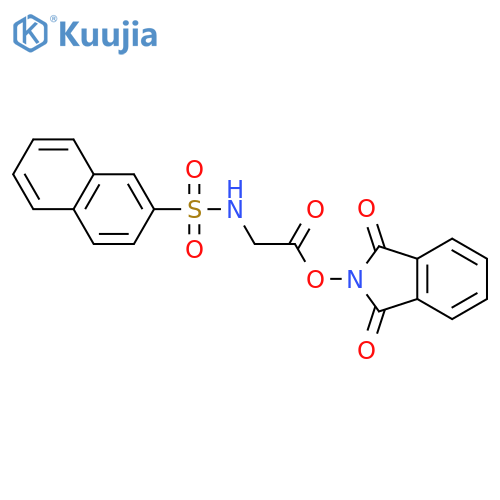 1,3-dioxo-2,3-dihydro-1H-isoindol-2-yl 2-(naphthalene-2-sulfonamido)acetate structure