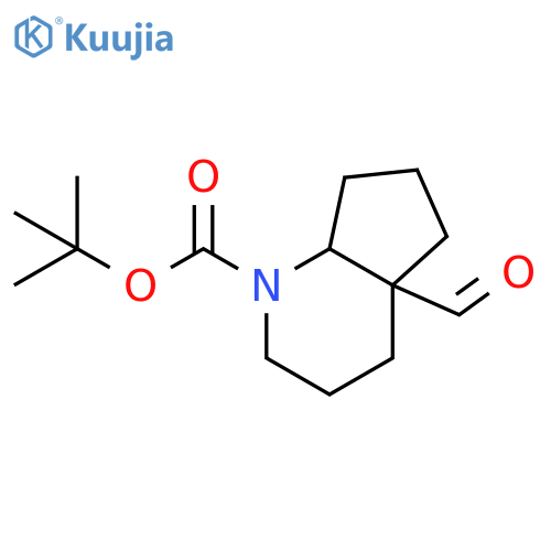 Tert-butyl 4a-formyl-3,4,5,6,7,7a-hexahydro-2H-cyclopenta[b]pyridine-1-carboxylate structure