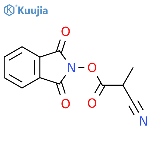 1,3-dioxo-2,3-dihydro-1H-isoindol-2-yl 2-cyano-2-methylacetate structure