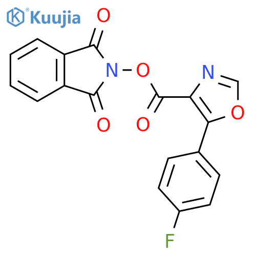 1,3-dioxo-2,3-dihydro-1H-isoindol-2-yl 5-(4-fluorophenyl)-1,3-oxazole-4-carboxylate structure