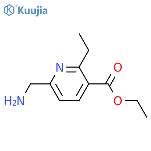 Ethyl 6-(aminomethyl)-2-ethylpyridine-3-carboxylate structure
