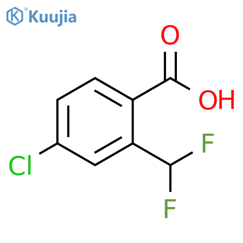 4-chloro-2-(difluoromethyl)benzoic acid structure