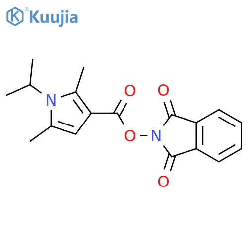 1,3-dioxo-2,3-dihydro-1H-isoindol-2-yl 2,5-dimethyl-1-(propan-2-yl)-1H-pyrrole-3-carboxylate structure