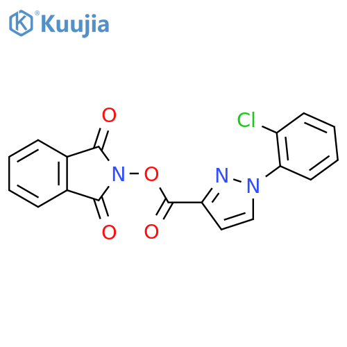1,3-dioxo-2,3-dihydro-1H-isoindol-2-yl 1-(2-chlorophenyl)-1H-pyrazole-3-carboxylate structure