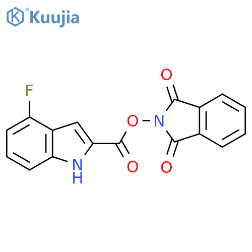 1,3-dioxo-2,3-dihydro-1H-isoindol-2-yl 4-fluoro-1H-indole-2-carboxylate structure