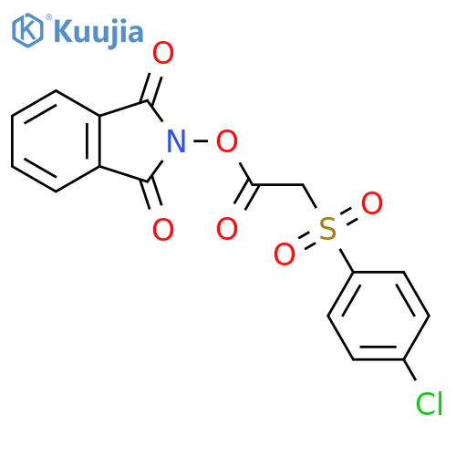 1,3-dioxo-2,3-dihydro-1H-isoindol-2-yl 2-(4-chlorobenzenesulfonyl)acetate structure