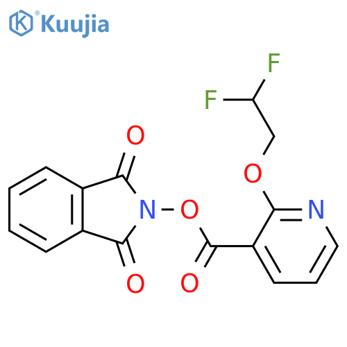 1,3-dioxo-2,3-dihydro-1H-isoindol-2-yl 2-(2,2-difluoroethoxy)pyridine-3-carboxylate structure