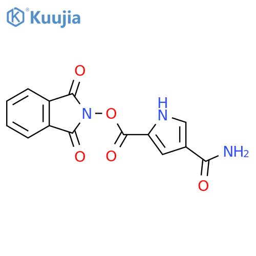 1,3-dioxo-2,3-dihydro-1H-isoindol-2-yl 4-carbamoyl-1H-pyrrole-2-carboxylate structure