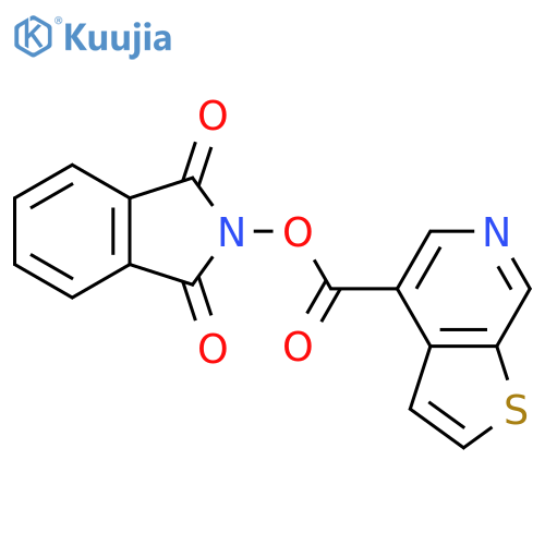 1,3-dioxo-2,3-dihydro-1H-isoindol-2-yl thieno[2,3-c]pyridine-4-carboxylate structure