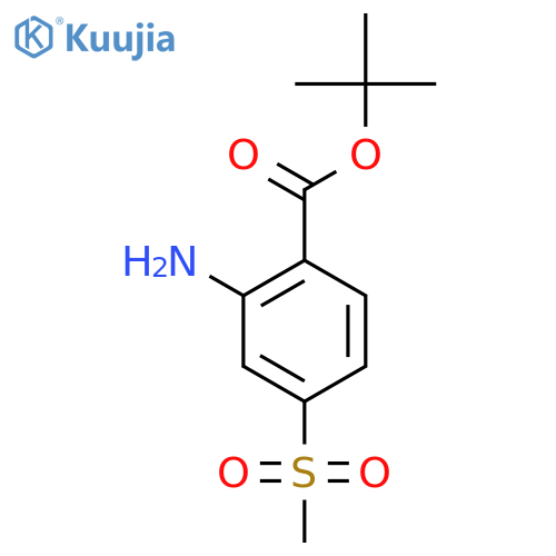 tert-Butyl 2-amino-4-(methylsulfonyl)benzoate structure