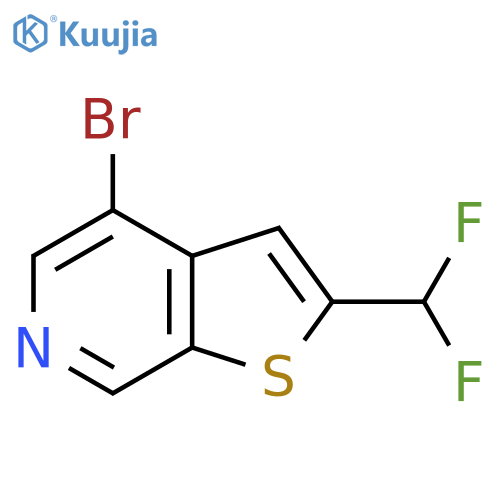 4-Bromo-2-(difluoromethyl)thieno[2,3-c]pyridine structure