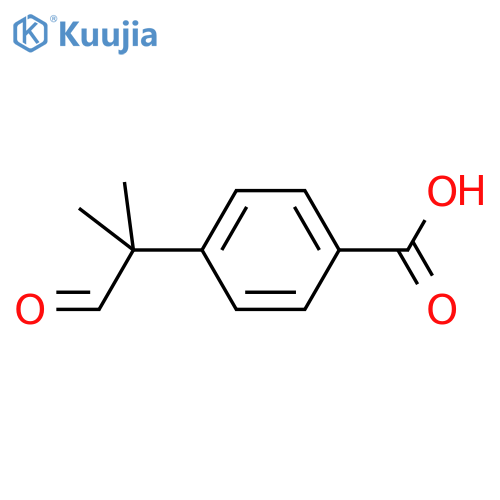 4-(2-Methyl-1-oxopropan-2-yl)benzoic acid structure