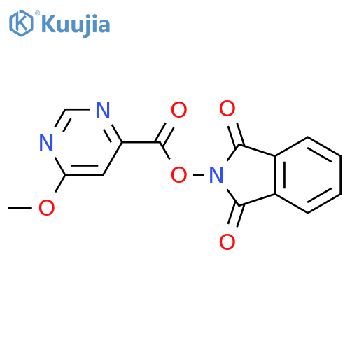 1,3-dioxo-2,3-dihydro-1H-isoindol-2-yl 6-methoxypyrimidine-4-carboxylate structure