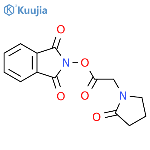 1,3-dioxo-2,3-dihydro-1H-isoindol-2-yl 2-(2-oxopyrrolidin-1-yl)acetate structure