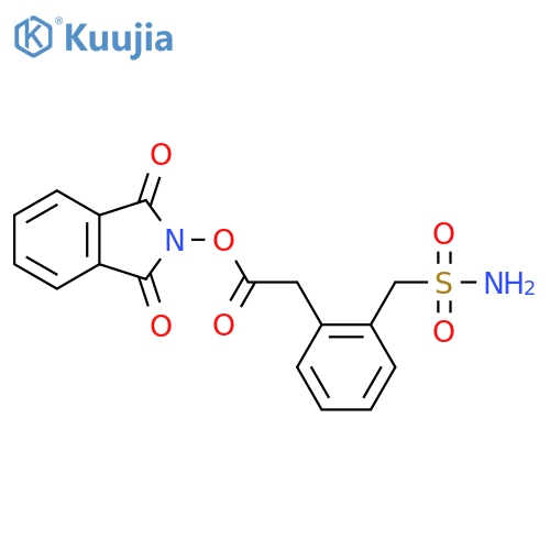 1,3-dioxo-2,3-dihydro-1H-isoindol-2-yl 2-[2-(sulfamoylmethyl)phenyl]acetate structure