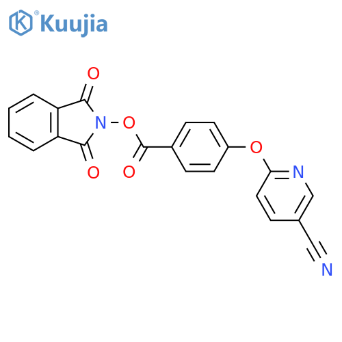 1,3-dioxo-2,3-dihydro-1H-isoindol-2-yl 4-[(5-cyanopyridin-2-yl)oxy]benzoate structure